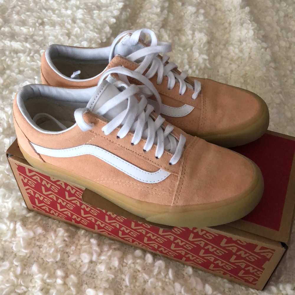 New! Peach colored vans